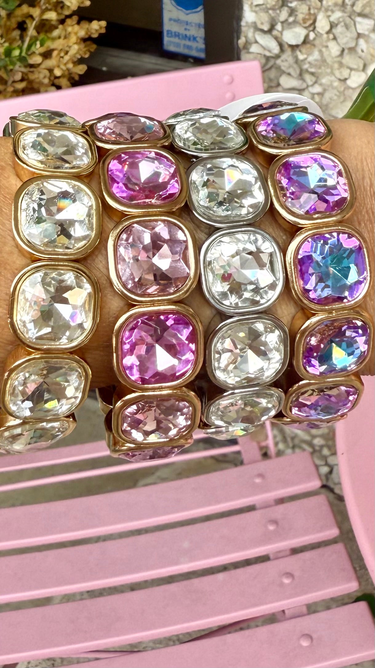 Bracelets- M&E Bling Glam Jewel Bracelet