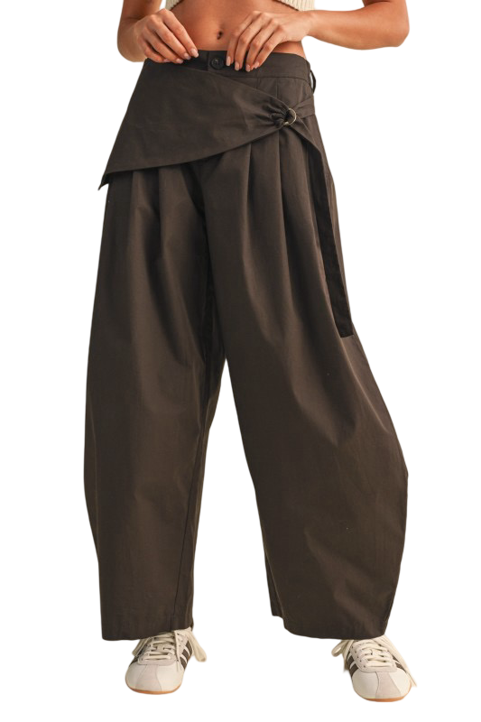 Klesis Sarong Detail Barrel Leg Trouser Pants
