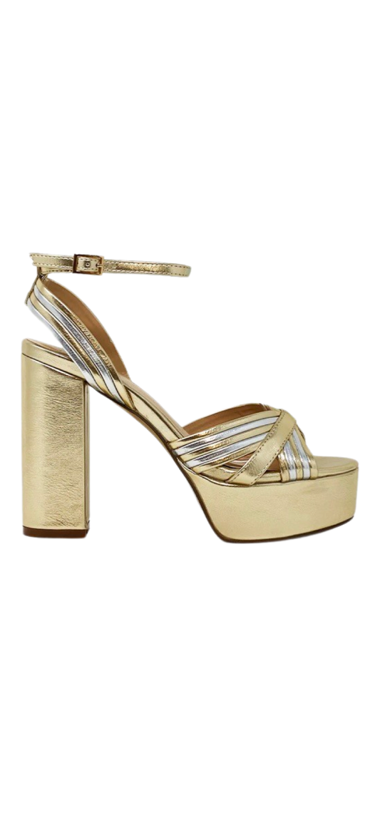 Shoes- Shu Shop Eloisa Gold Heels
