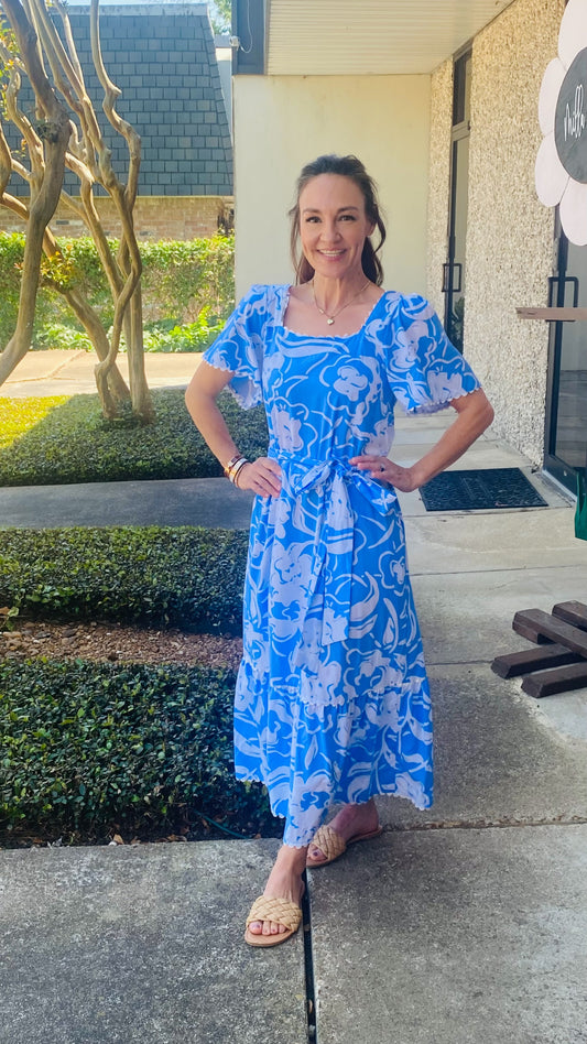 Apparel- Mary Square Emery Maxi Dress