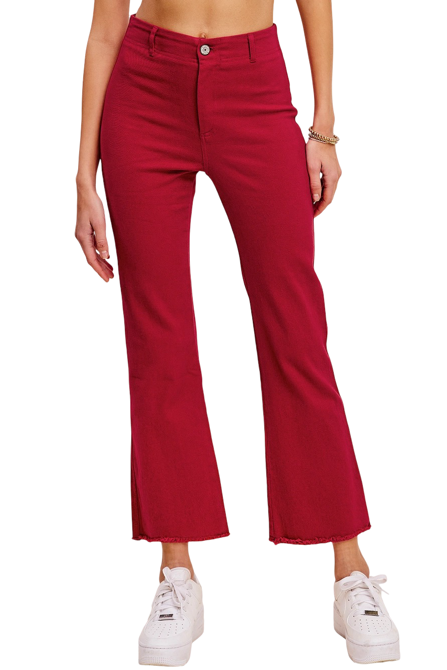 Apparel- La Miel Soft Stretch High Waisted Flare Pant