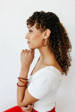 Earrings- Keva Gold Braided Hoops