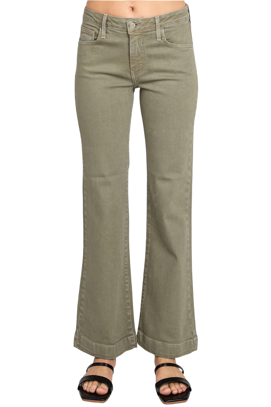 Apparel- Letter To Juliet Sisily Wide Hem Cropped Flare Jeans