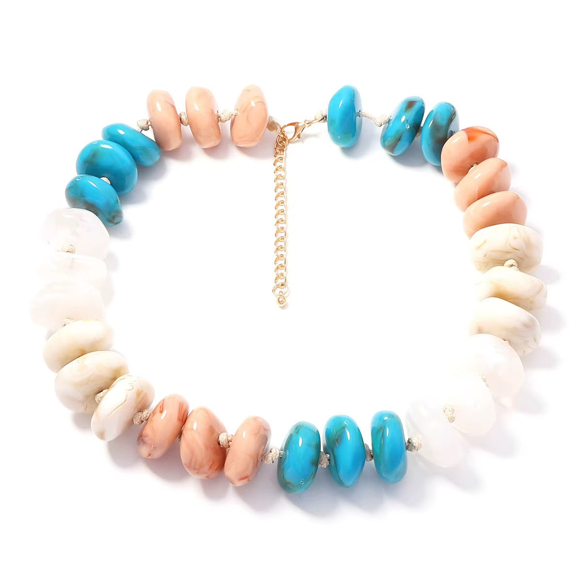 Large Resign Bead Statement Necklaces