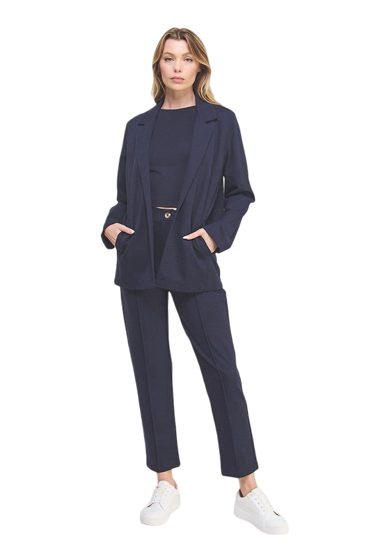 Allie Rose Easy Everyday Ponte Blazer Jacket