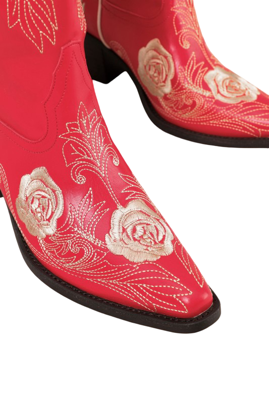Boots- Mi.iM Callie Embroidered Mid Boot
