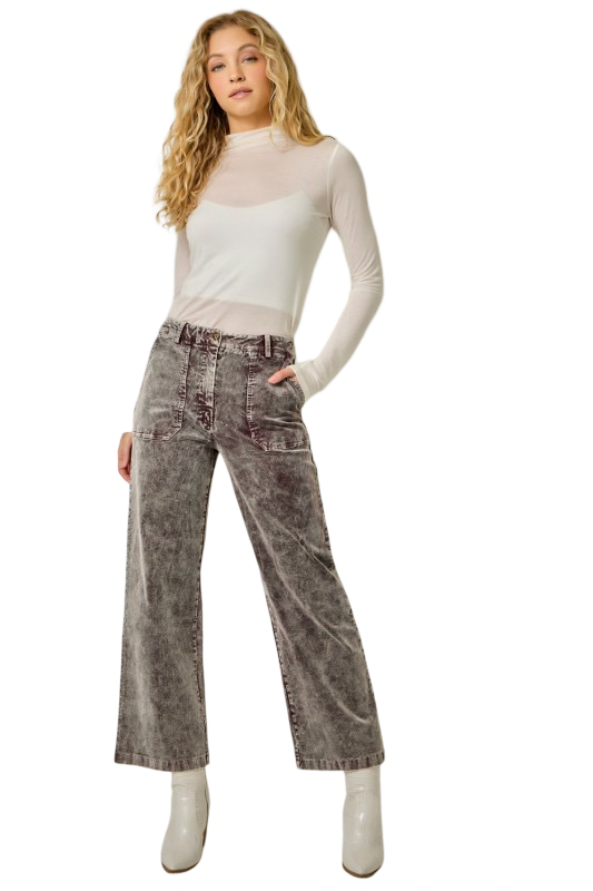 Mystree Washed Corduroy Trouser Pants