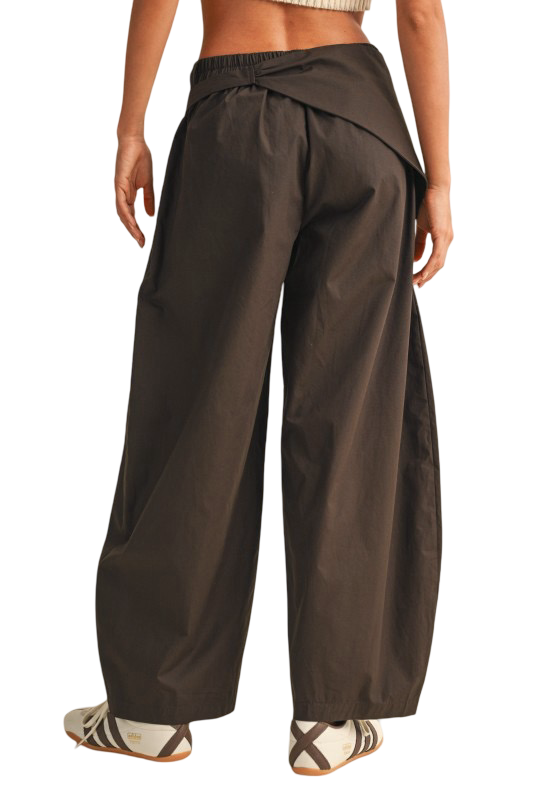 Klesis Sarong Detail Barrel Leg Trouser Pants
