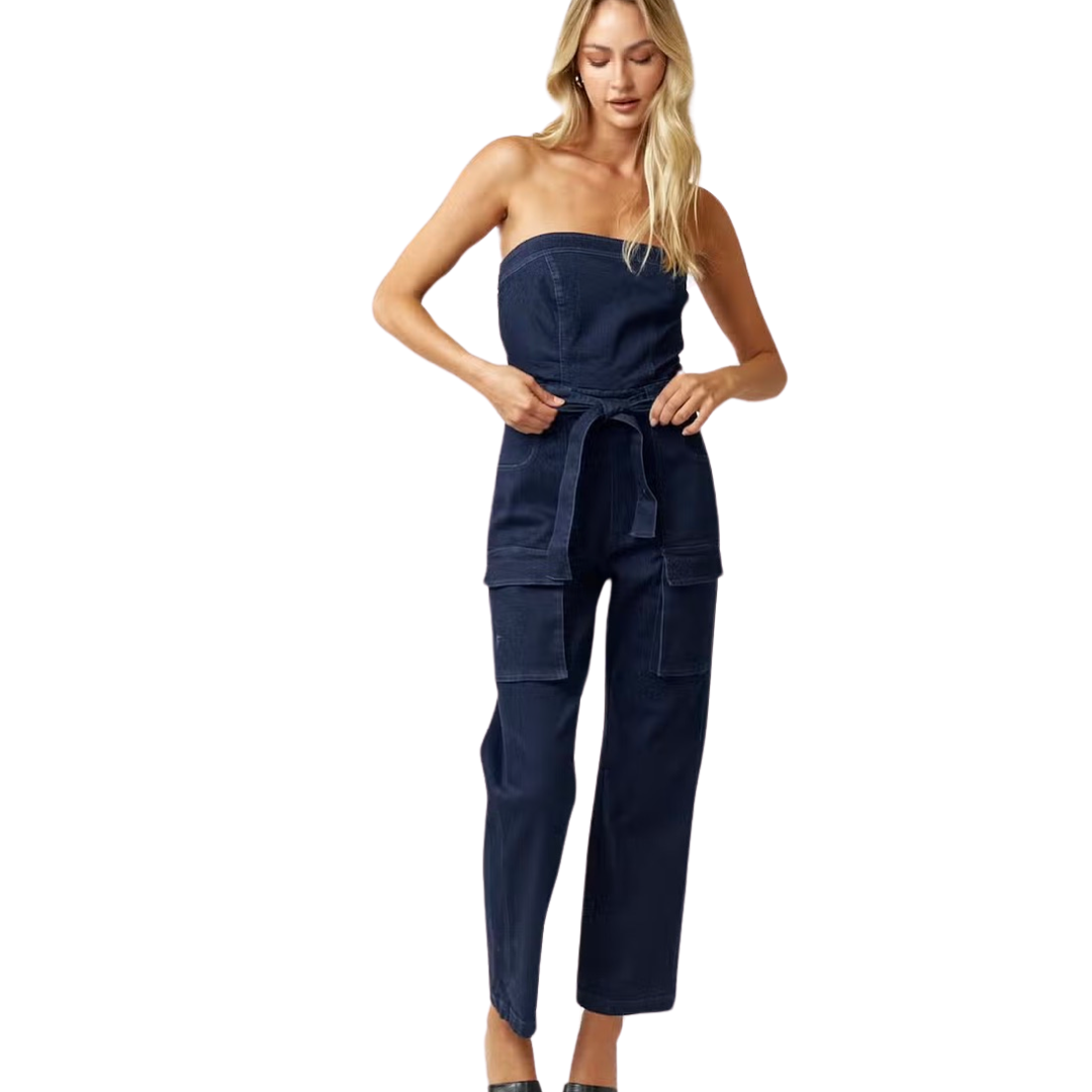 Blue blush jumpsuit on sale