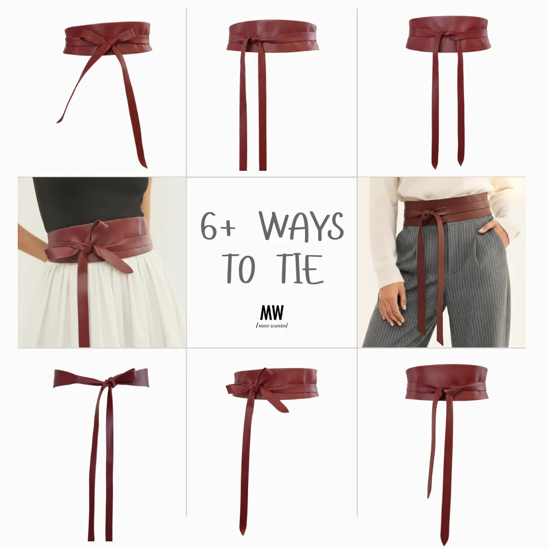 Belts- MW Leather Obi Wrap Belt