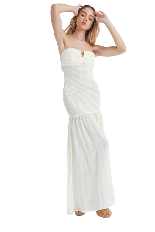 Mable Smocked Bodice Maxi Dress