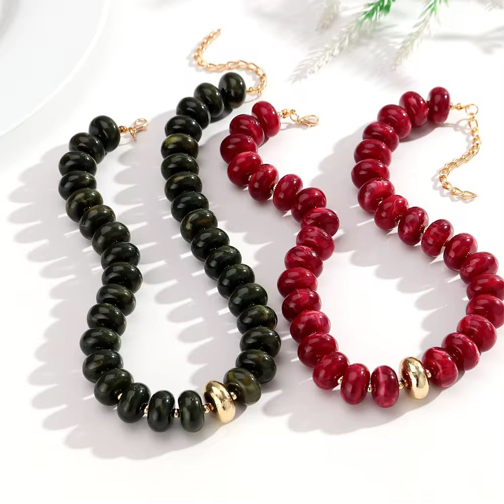 Necklaces- Beaded Resin Necklace