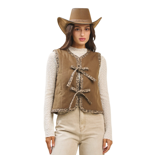Apparel- Able Leopard Padded Vest Top