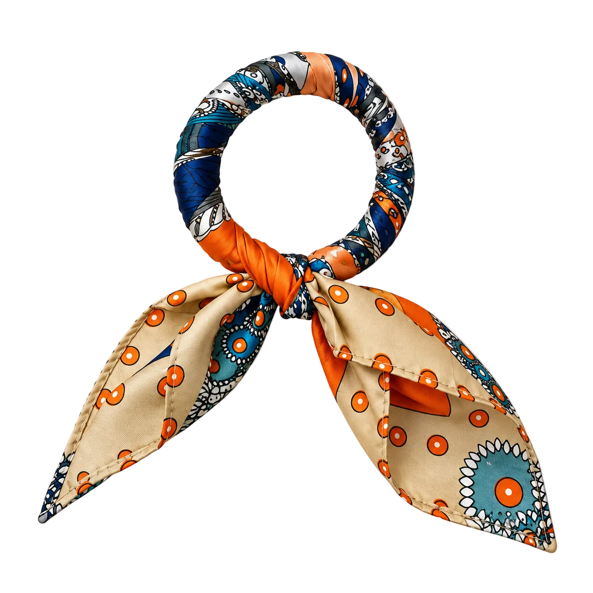 Bracelets- Silk Wrapped Tie Bangle Bracelet