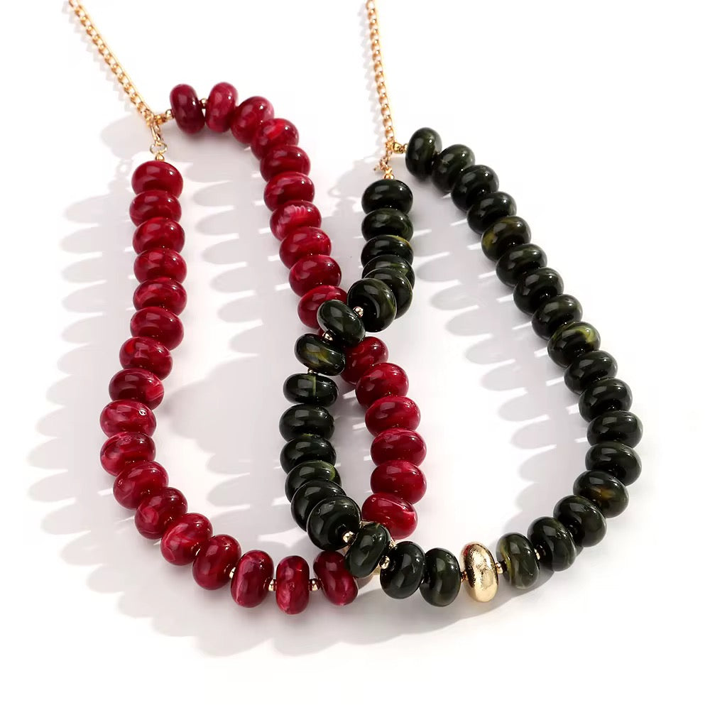 Necklaces- Beaded Resin Necklace