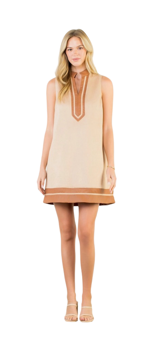 Apparel- THML  Sleeveless Suede Mini Dress