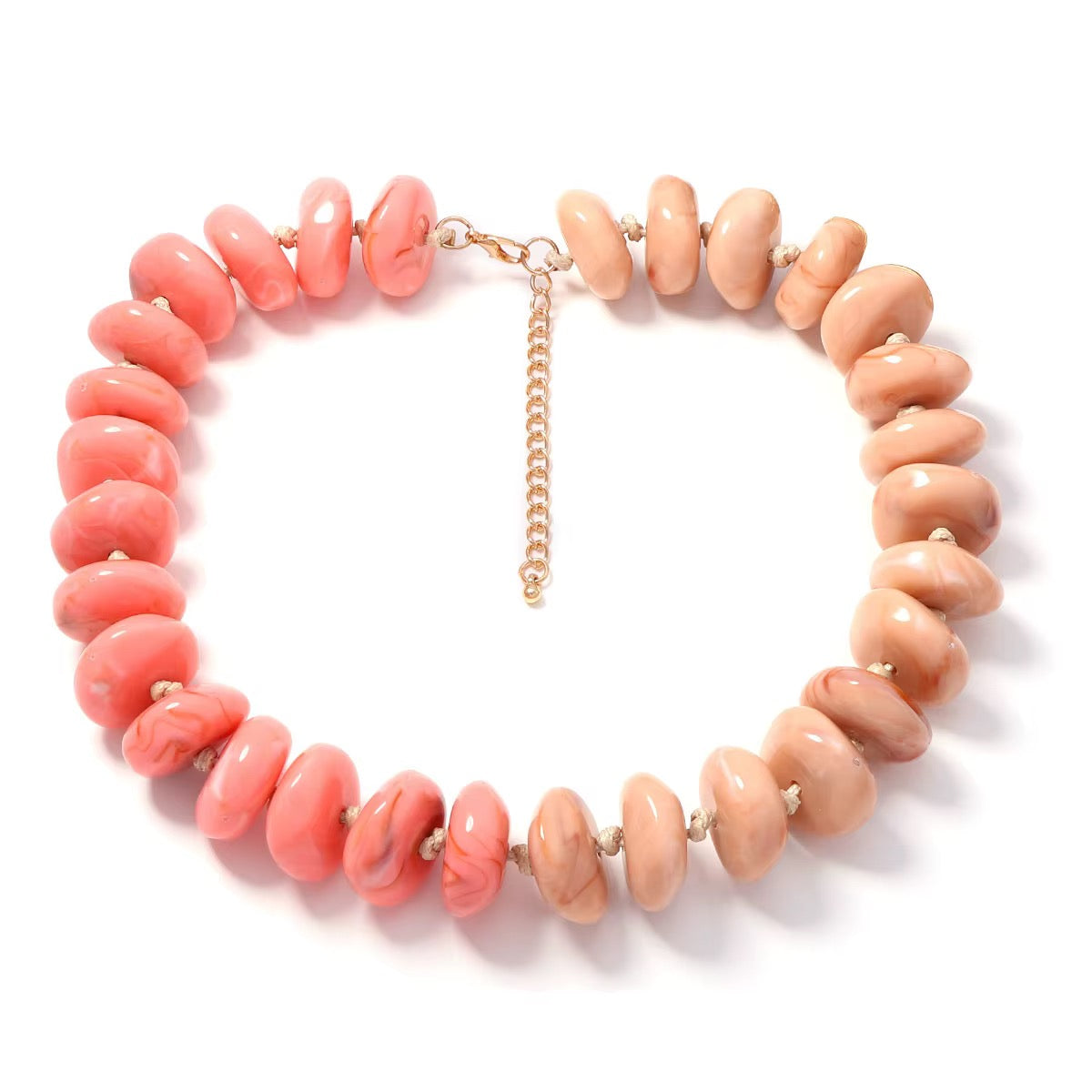 Large Resign Bead Statement Necklaces
