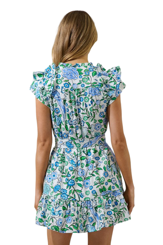 Sugarlips Ivonna Ruffle Mini Dress Gianne Floral