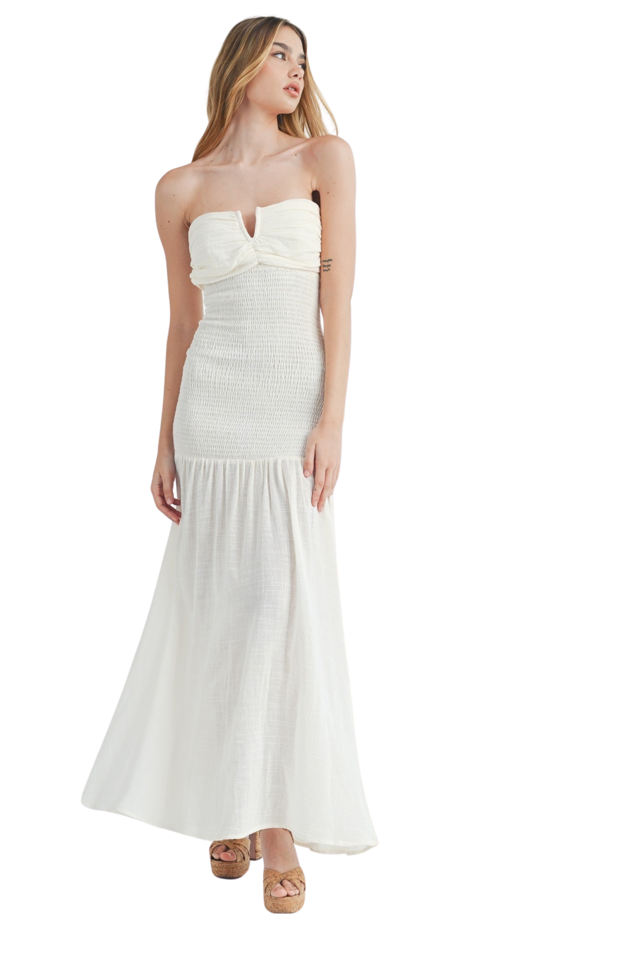 Mable Smocked Bodice Maxi Dress