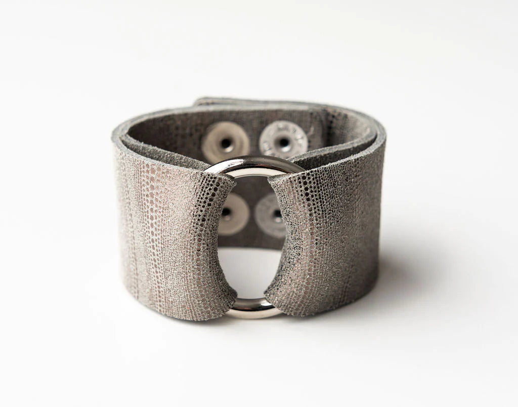 Bracelets- Keva Luna Leather Cuff