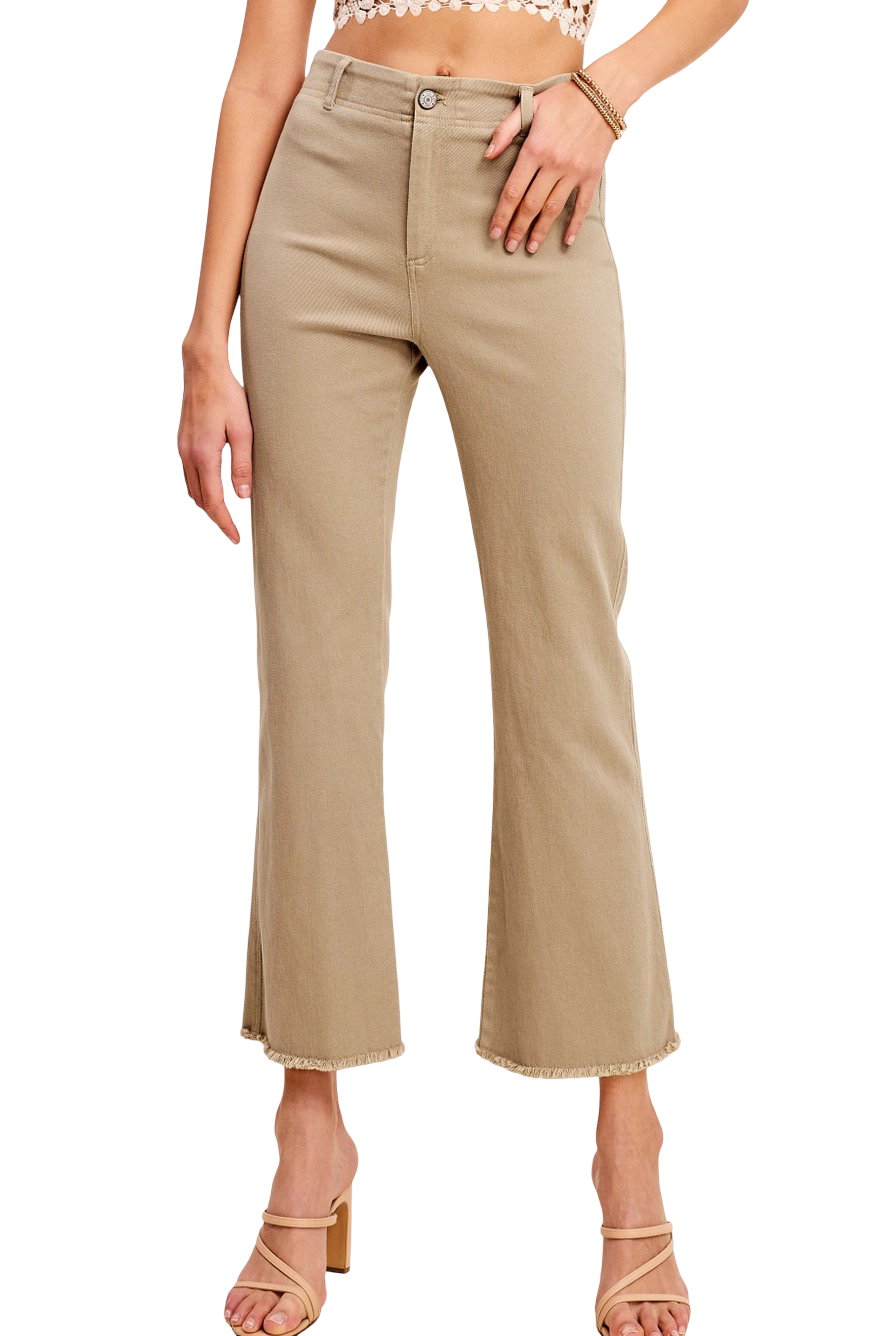 Apparel- La Miel Soft Stretch High Waisted Flare Pant