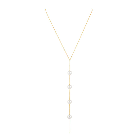 Necklace- Sahira Design Cindy Pearl Lariat Necklace