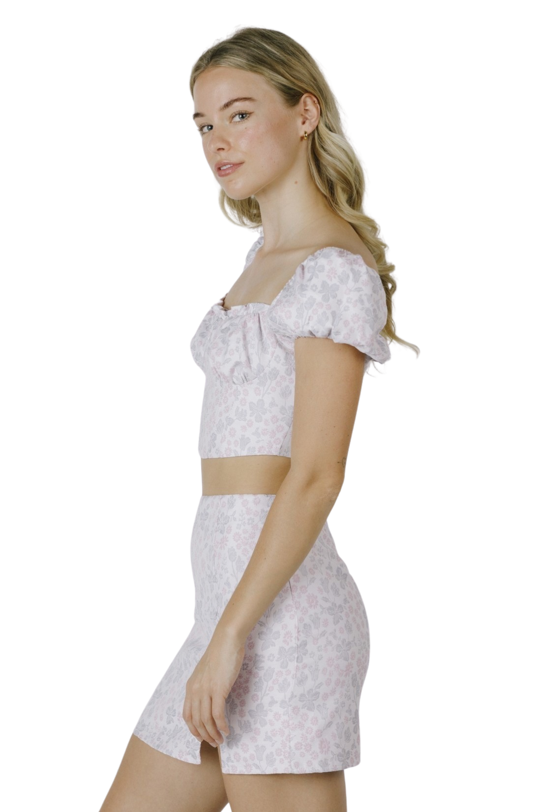 Apparel- Storia Pattern Floral Crop Top