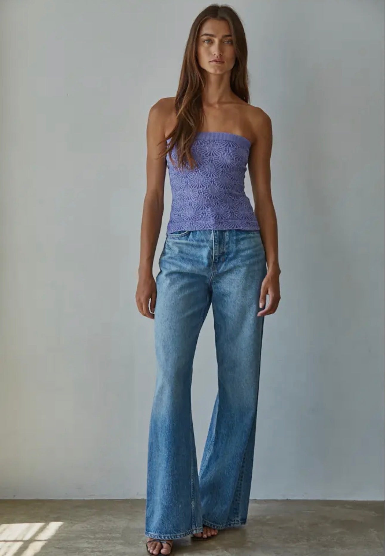 Seamless- By Together Knit Modal Jacquard Tube Top