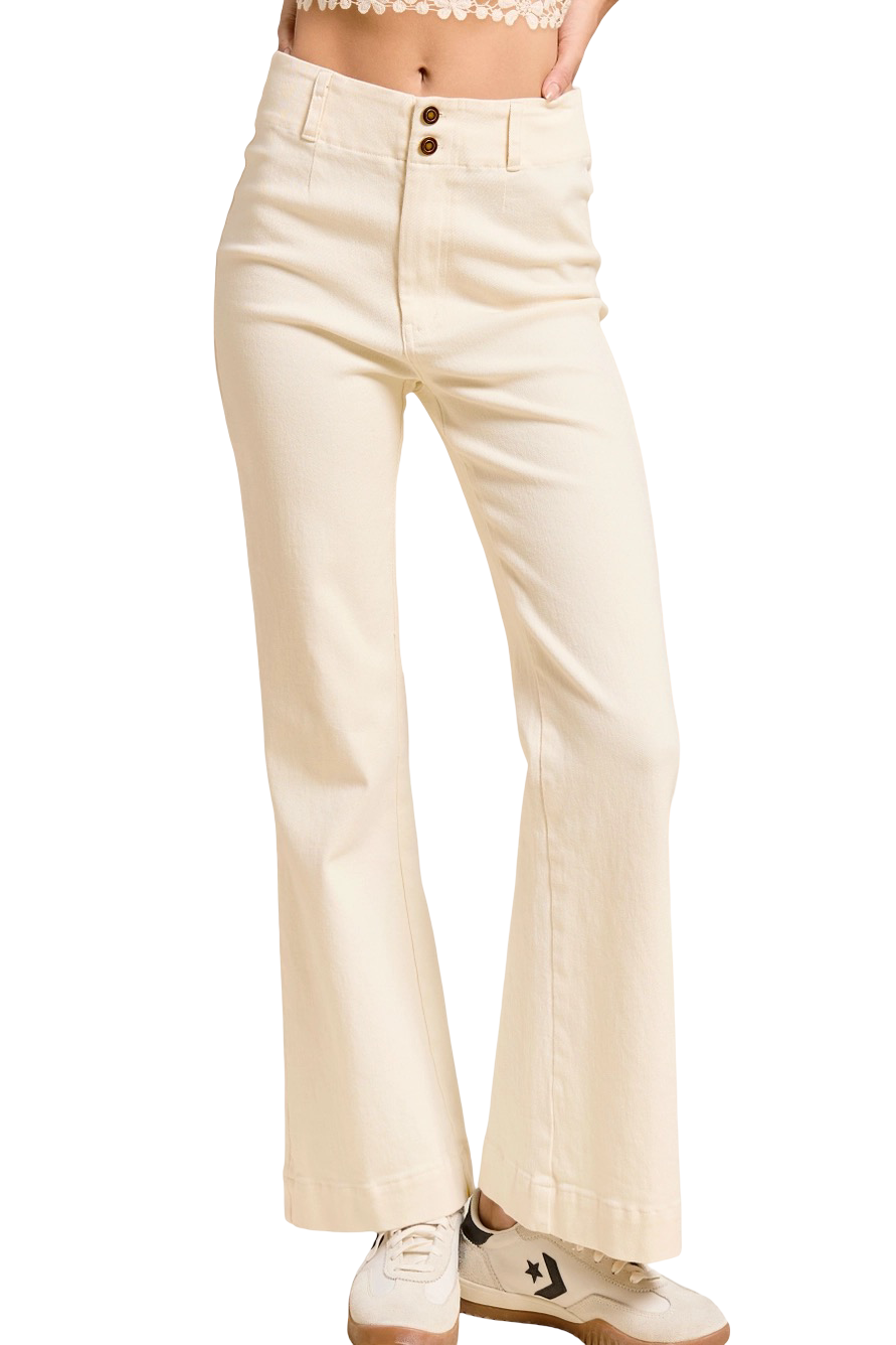 Apparel- La Miel Soft Stretch High Waisted Flare Pant