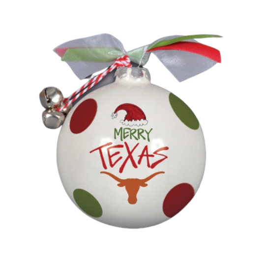 Ornaments- Magnolia Lane Texas Santa Hat Ornament