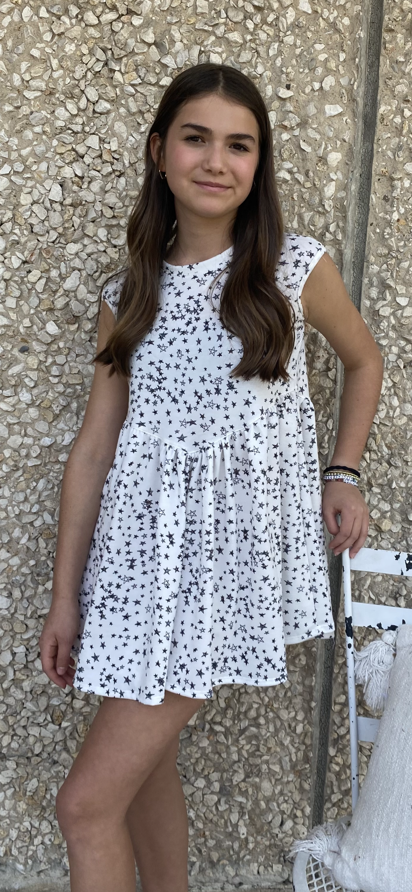 Girls- Erge Abstract Star Dress