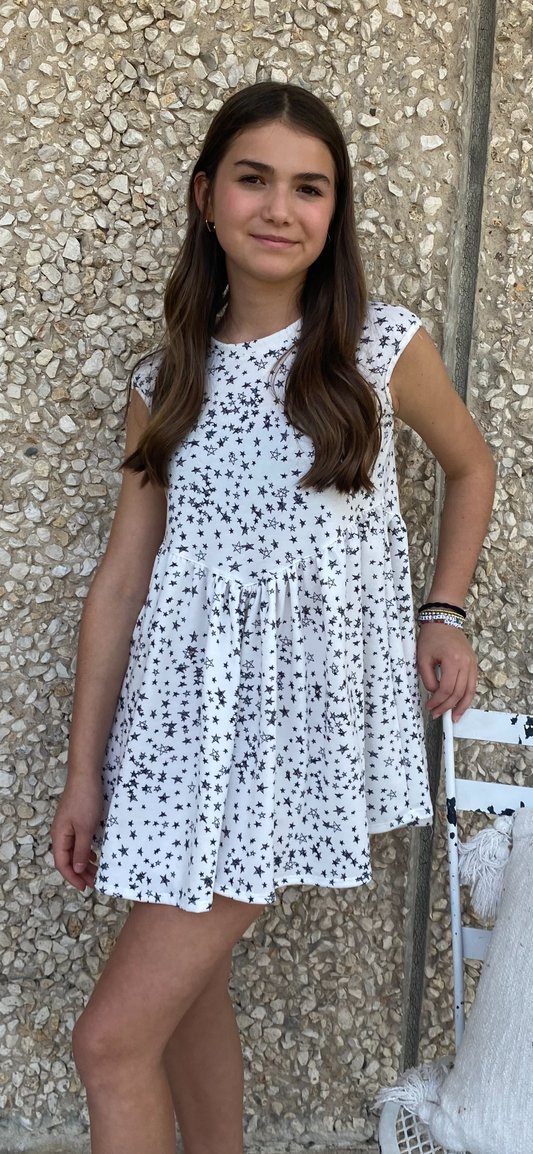 Girls- Erge Abstract Star Dress