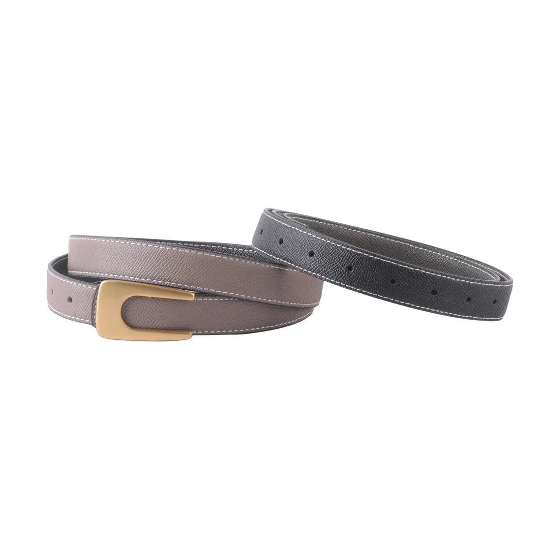 Belts- MW Reversible Belt with Angular Asymmetrical Buckle
