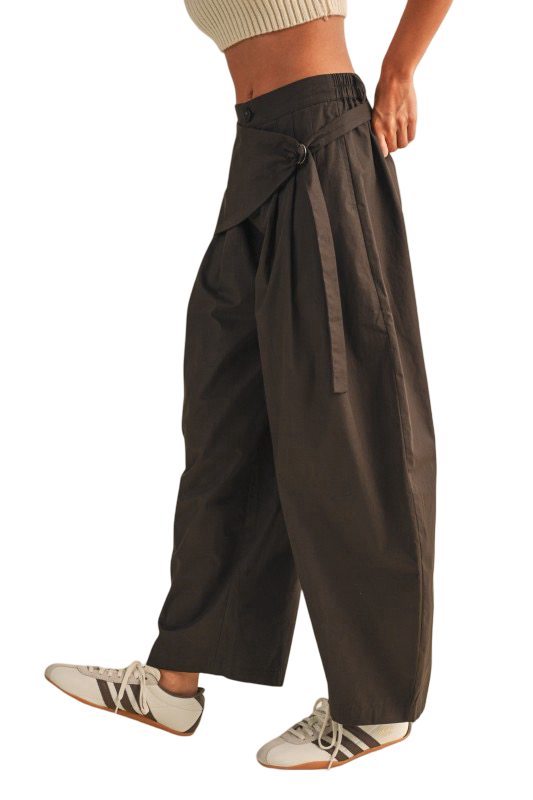 Klesis Sarong Detail Barrel Leg Trouser Pants