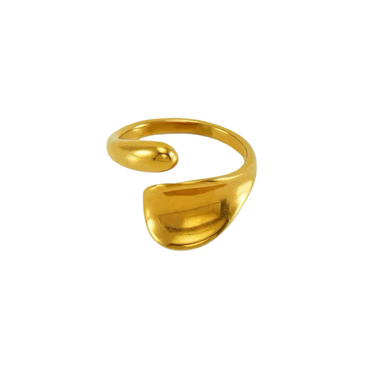 Rings- M&E Bling 18k GP Kane Open Swirl Ring