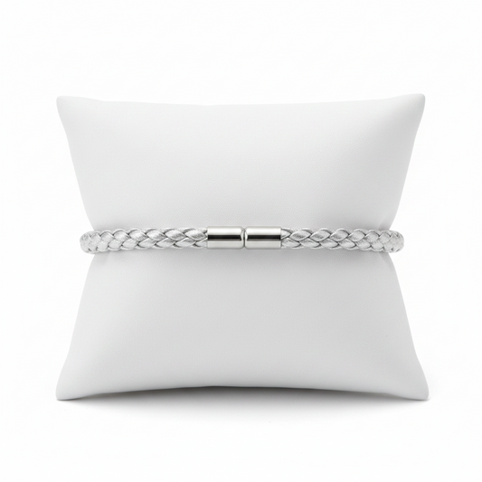 Keva Silver Braided Bracelets