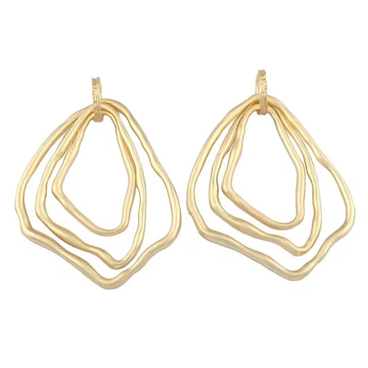 Necklaces- M&E Bling Large Gold Dangle Necklace Pendant