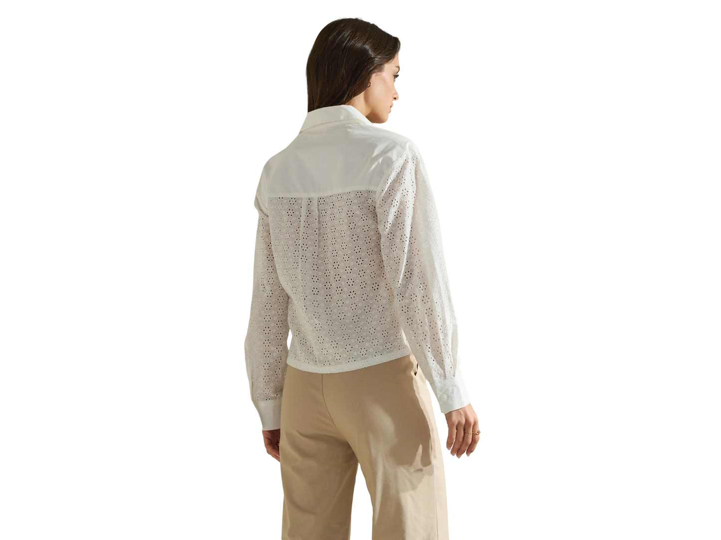 Apparel- Able Double Front Pocket Eyelet Button Down Shirt