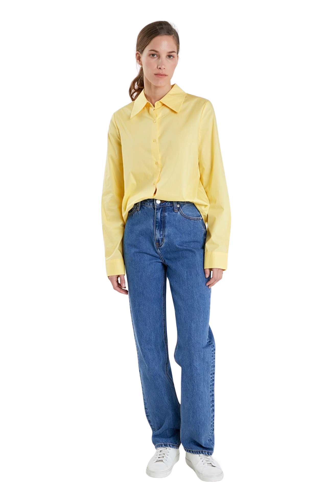 Apparel- English Factory Accent Collar Poplin Dress Shirt