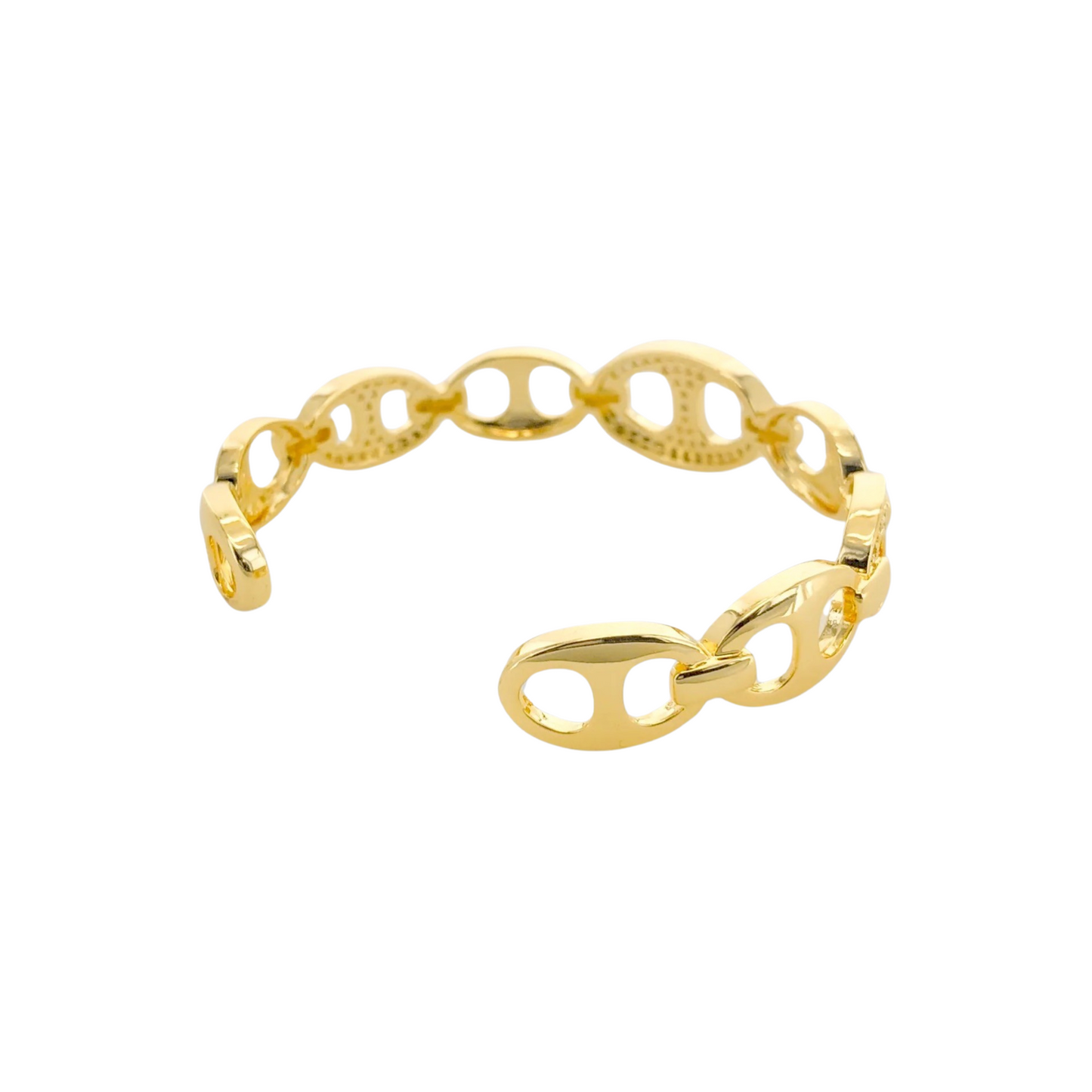 Bracelets- M&E Bling CZ Mariner Cuff lbr189