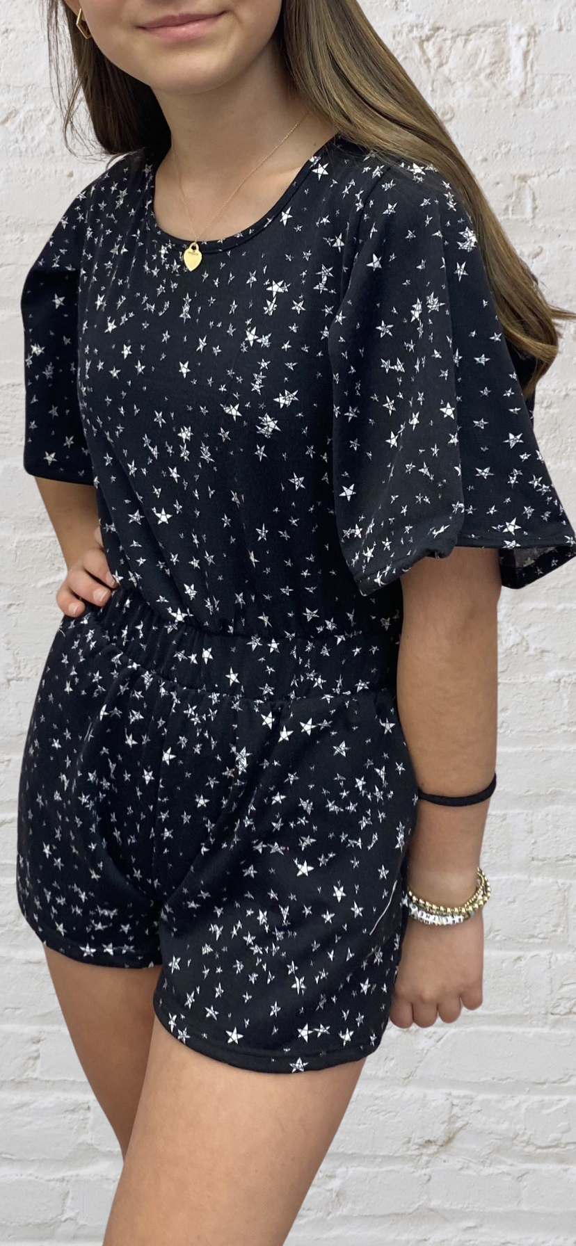 Girls- Erge Abstract Star Romper