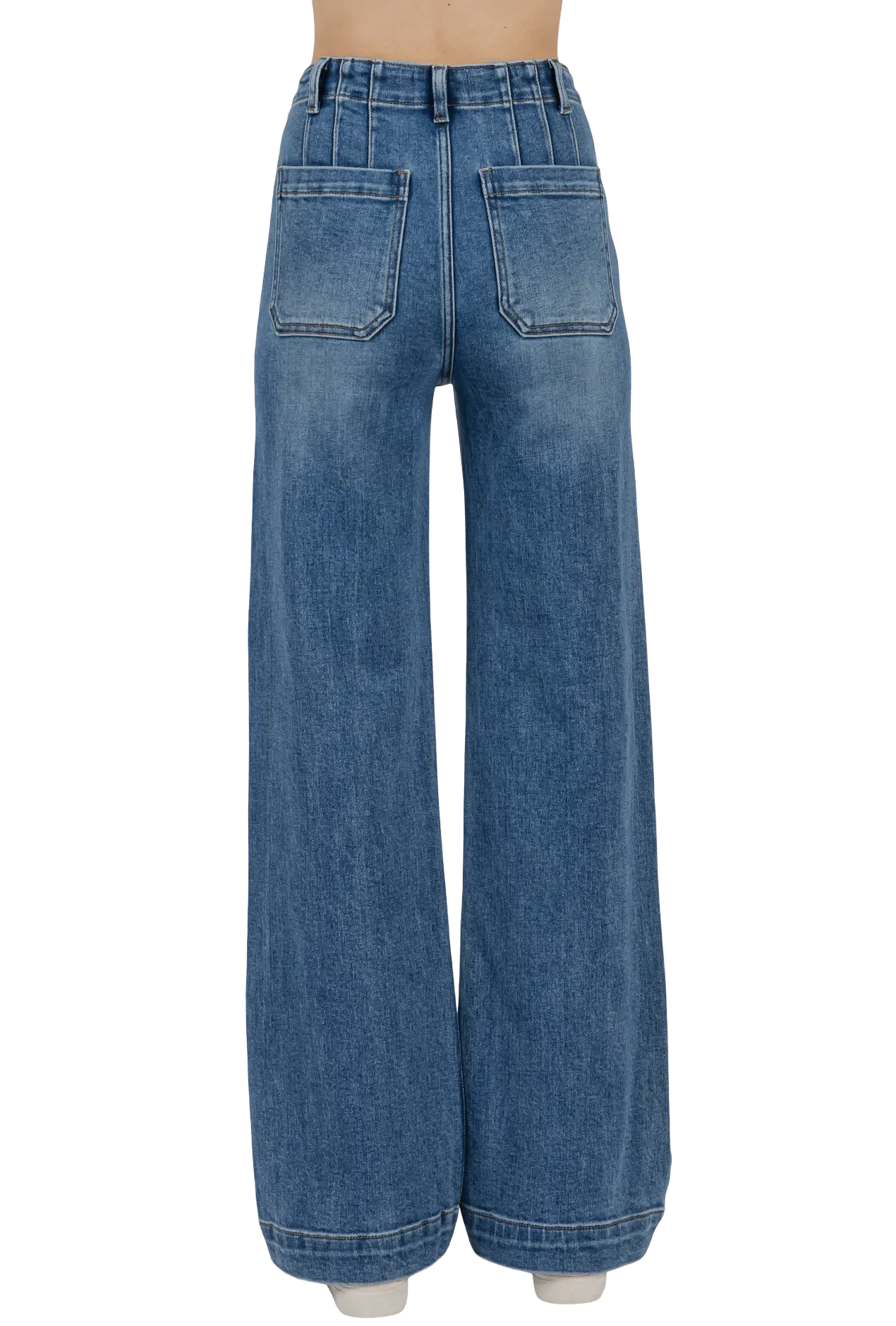 Apparel- Letter To Juliet Wide Leg Jeans with Front Welt Pockets