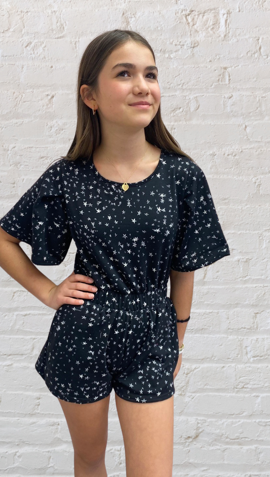 Girls- Erge Abstract Star Romper