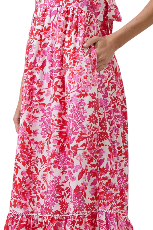 Apparel- Sugarlips Reidy Floral Mawar Midi Dress