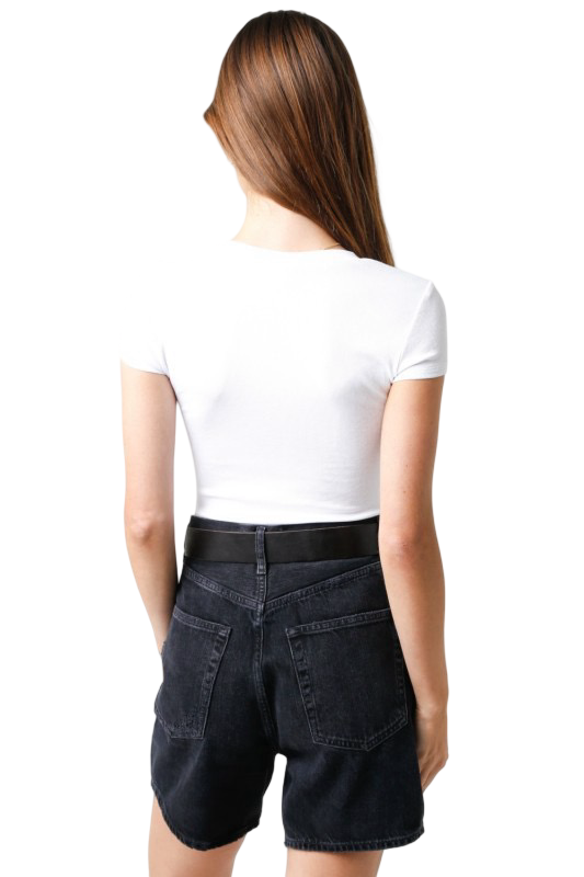 Olivaceous Serena Fitted Cap Sleeve Top