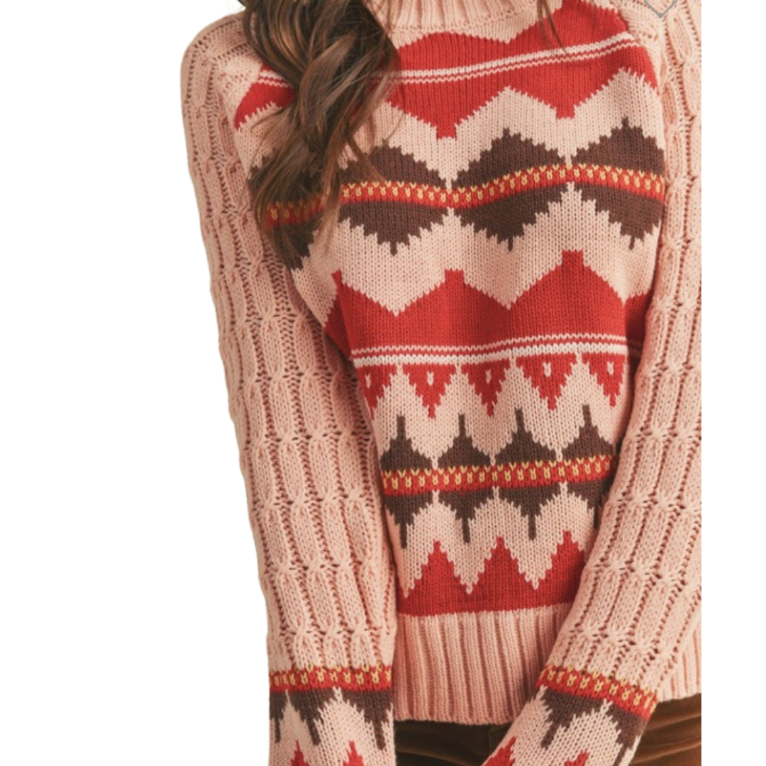 Apparel- En Merci Faire Isle Turtleneck Sweater