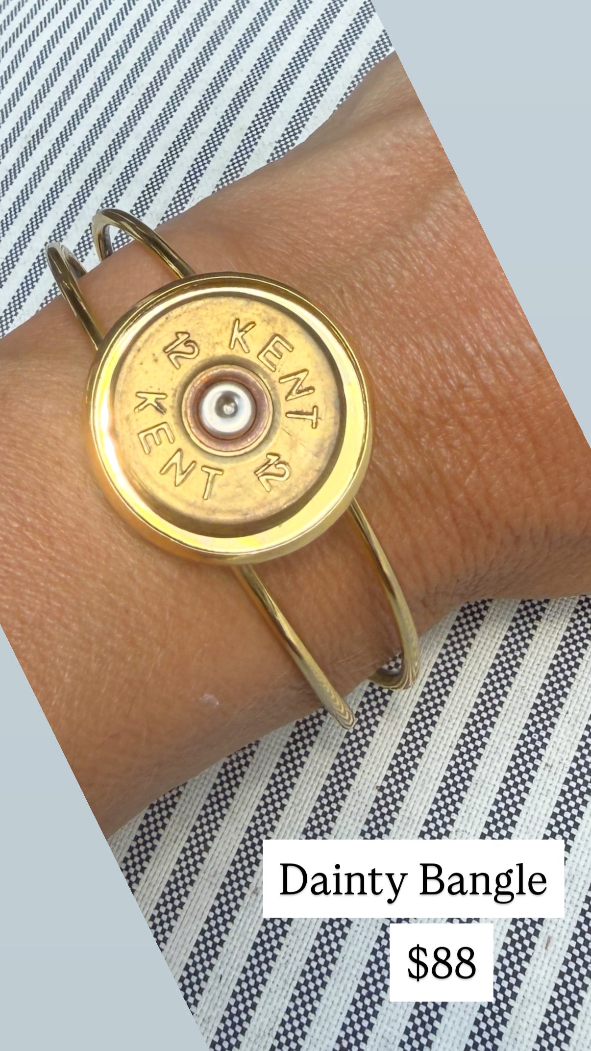Bracelets- M&E Bling Hand Crafted Shotgun Shell Dainty Bracelet
