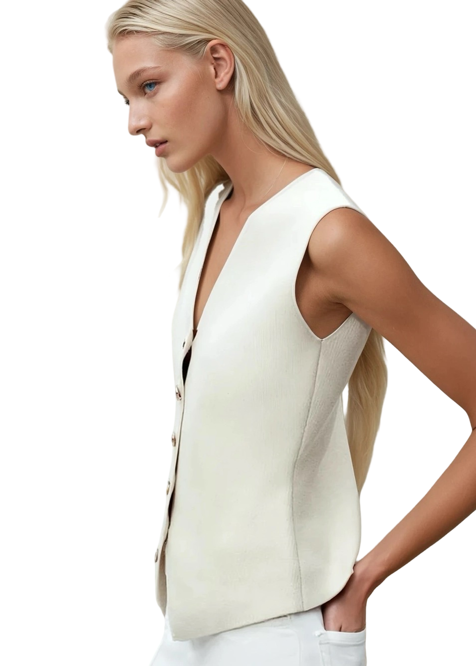 Apparel-Wisteria Lane Fine Knit V Neck Cardigan