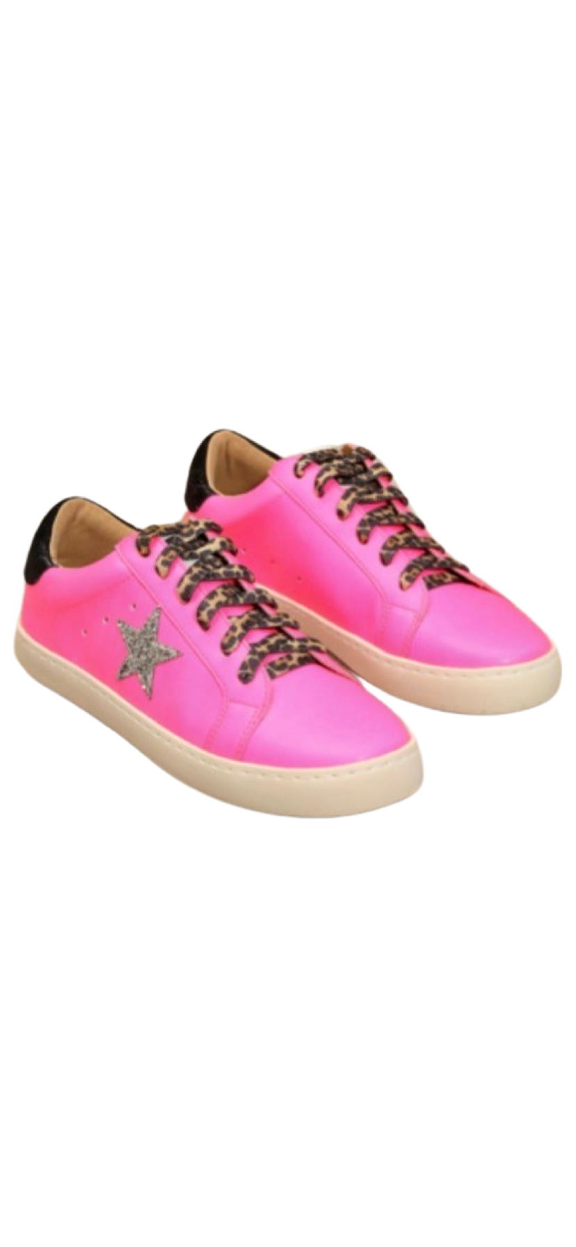 Sneakers- Mi.iM Skylar Star Sneaker Hot Pink