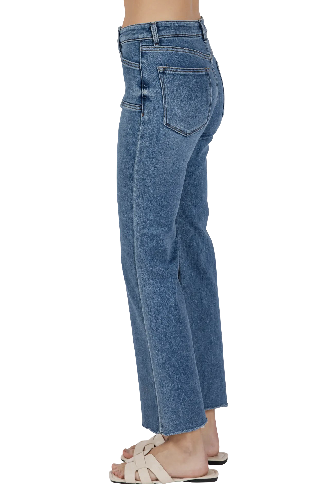 Apparel- Letter To Juliet Square Front Pocket with Scissor Hem